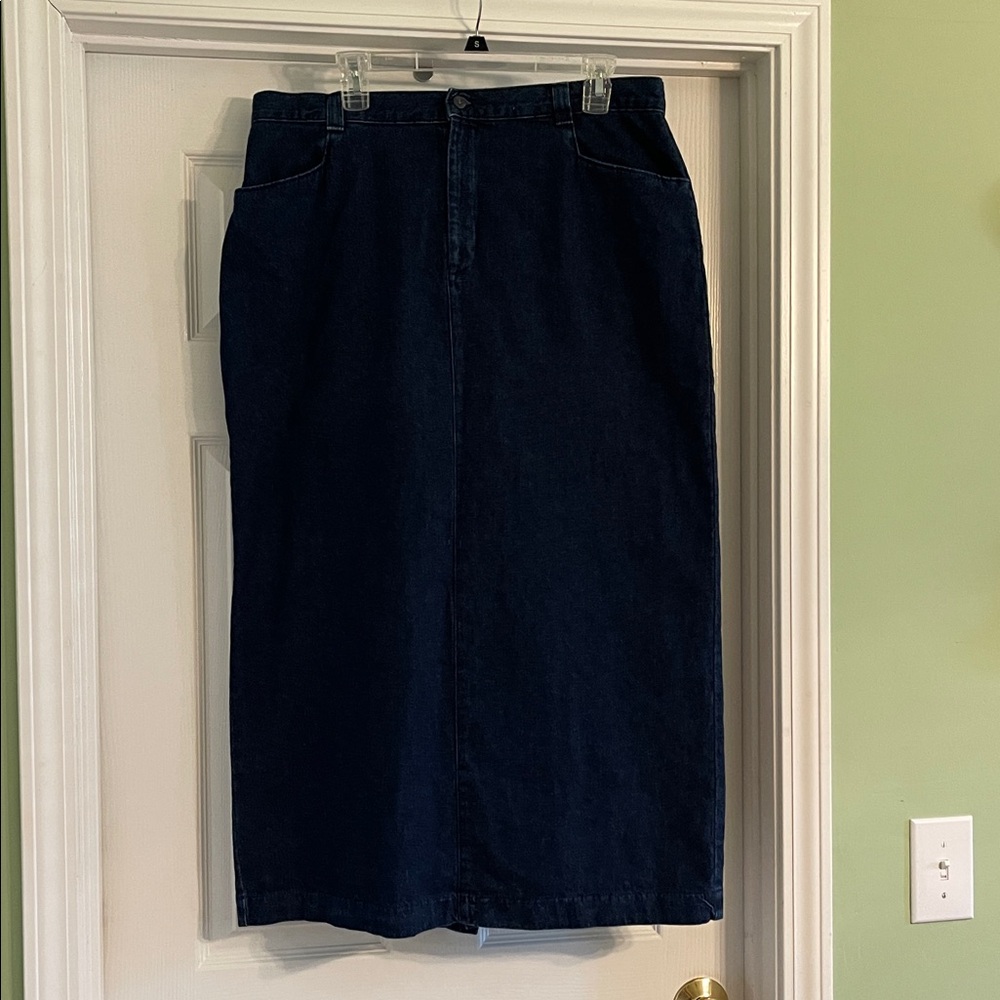Vintage Lee Denim Maxi Skirt-Size 18